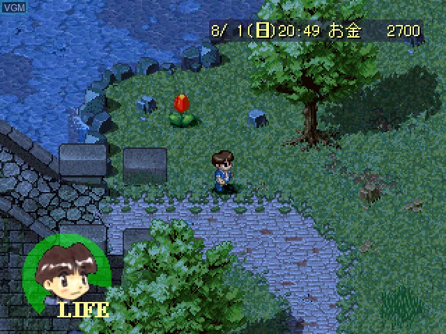 In-game screen of the game Doki Doki Poyacchio on Sony Playstation