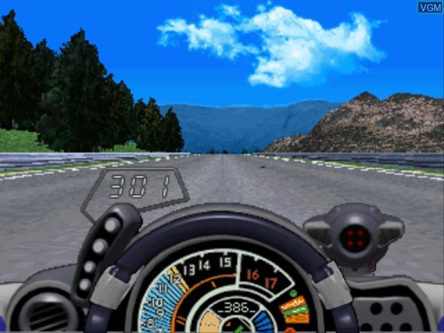 In-game screen of the game Shinseiki GPX Cyber Formula - Aratanaru Chousensha on Sony Playstation