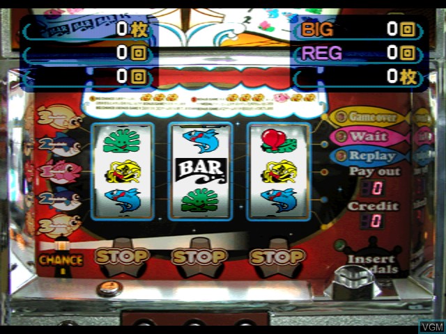 In-game screen of the game Slot! Pro 4 - Tairyou Special on Sony Playstation