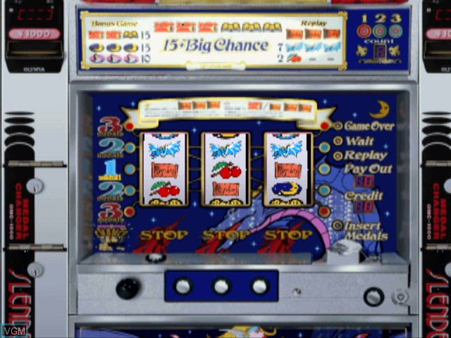 In-game screen of the game Virtua Pachi-Slot V - Yamasa, Kita Denshi, Olympia on Sony Playstation