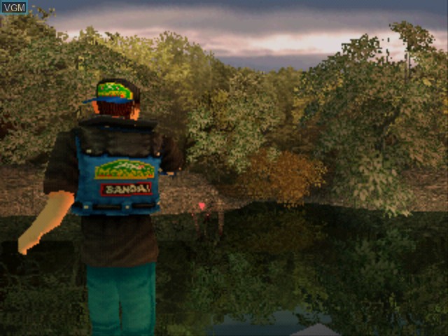 In-game screen of the game Fishing Freaks - BassRise Plus on Sony Playstation
