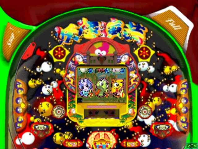 In-game screen of the game Hissatsu Pachinko Station Now 3 - Youkai Engei on Sony Playstation