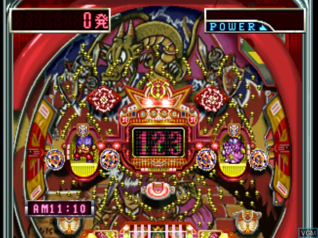 In-game screen of the game Nishijin Pachinko Tengoku EX on Sony Playstation