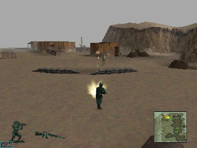 In-game screen of the game Army Men Gold - Collector's Edition on Sony Playstation