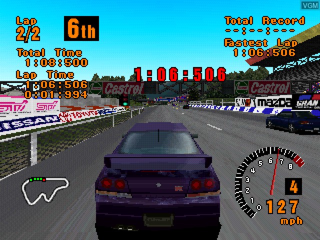 In-game screen of the game Gran Turismo / Motor Toon Grand Prix 2 on Sony Playstation