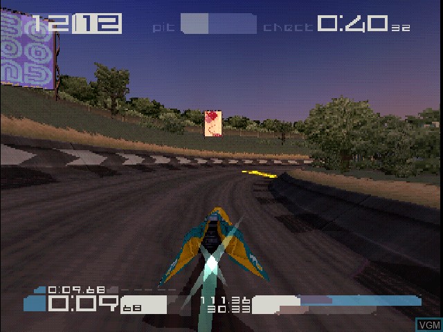 In-game screen of the game WipEout 3 Special Edition / Destruction Derby 2 on Sony Playstation