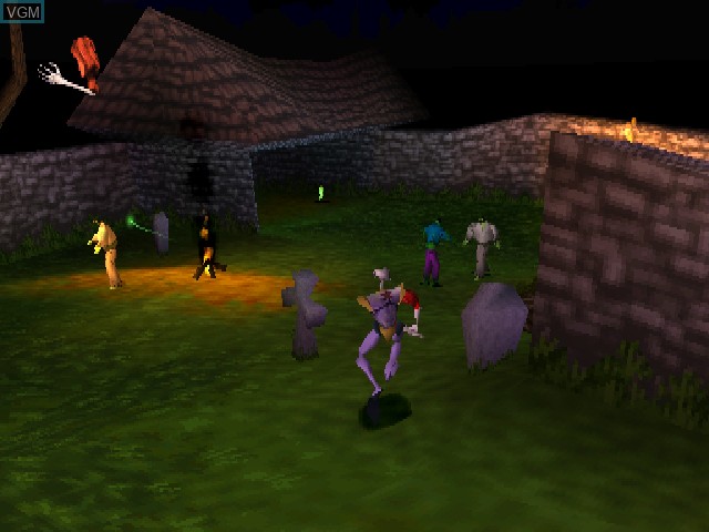 In-game screen of the game MediEvil / C-12 - Final Resistance on Sony Playstation