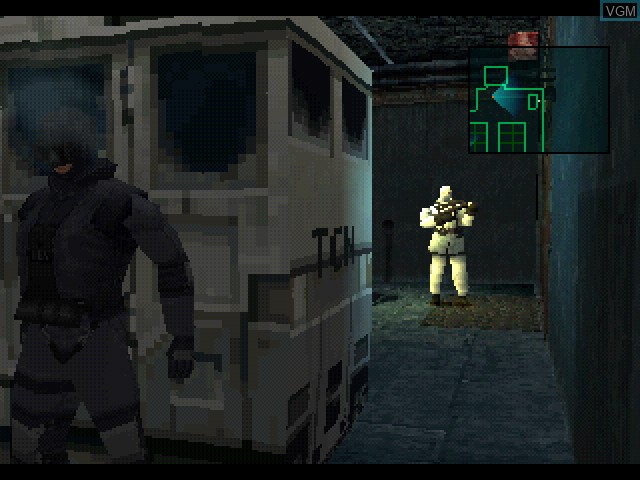 In-game screen of the game Metal Gear Solid - Twin Pack on Sony Playstation