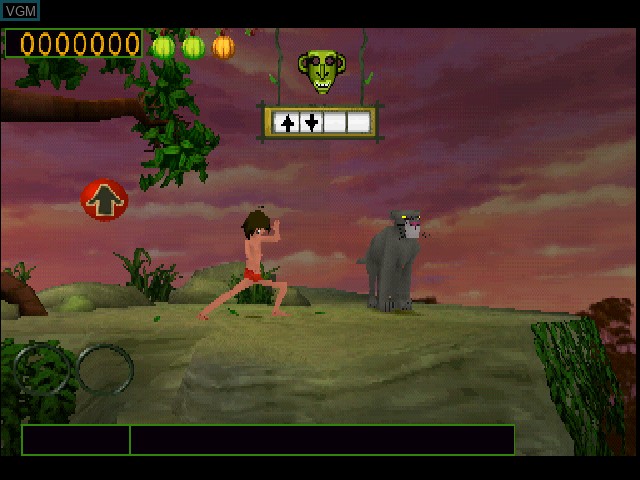 In-game screen of the game Hercules / The Jungle Book - Groove Party / A Bug's Life on Sony Playstation