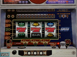 In-game screen of the game Hissatsu Pachi-Slot Station on Sony Playstation