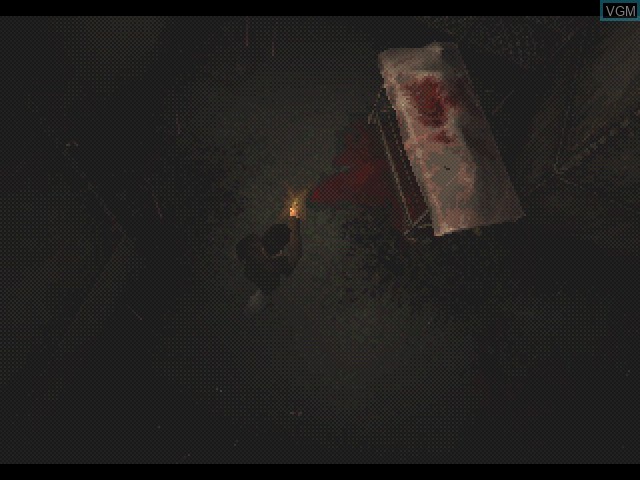 In-game screen of the game Silent Hill on Sony Playstation