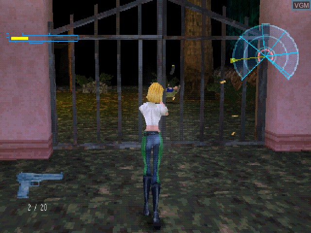 In-game screen of the game Danger Girl on Sony Playstation