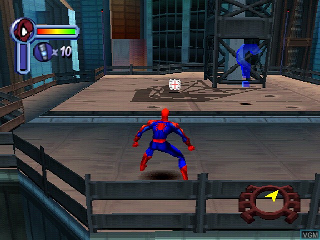 In-game screen of the game Spider-Man on Sony Playstation