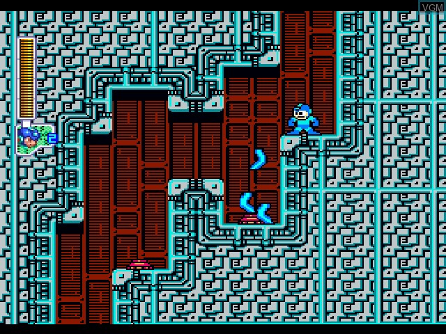 In-game screen of the game RockMan 2 - Dr. Wily no Nazo on Sony Playstation