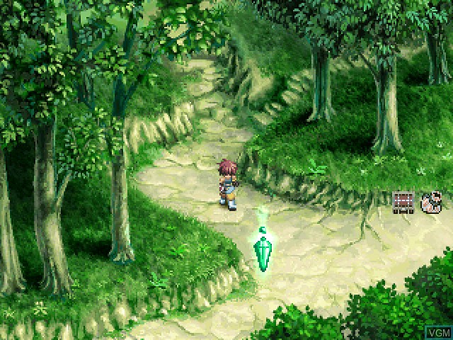 In-game screen of the game Tales of Destiny II on Sony Playstation