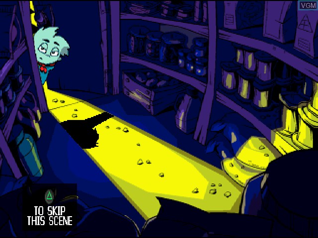 In-game screen of the game Pajama Sam - You are What you Eat from Your Head to Your Feet on Sony Playstation