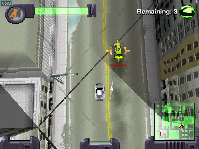 In-game screen of the game Action Man - Mission Extreme on Sony Playstation
