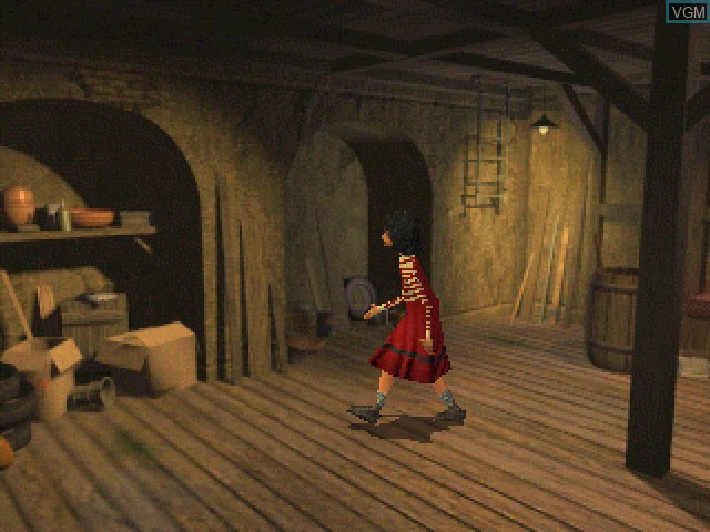 In-game screen of the game City of Lost Children, The on Sony Playstation