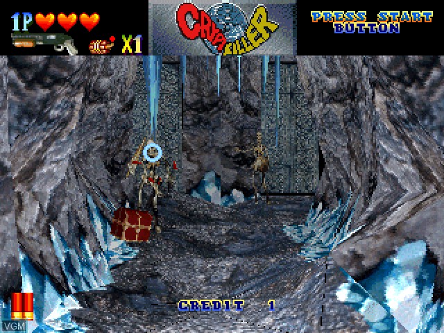 In-game screen of the game Crypt Killer on Sony Playstation