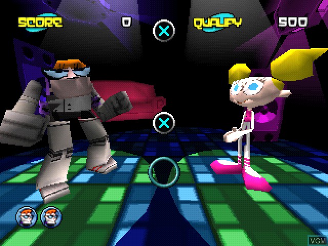 In-game screen of the game Dexter's Laboratory - Mandark's Lab? on Sony Playstation