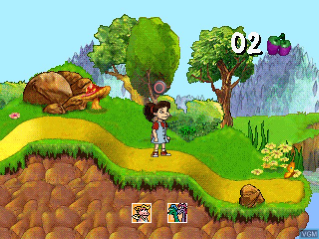 In-game screen of the game Dragon Tales - Dragon Seek on Sony Playstation