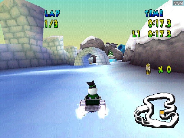 In-game screen of the game Walt Disney World Quest - Magical Racing Tour on Sony Playstation