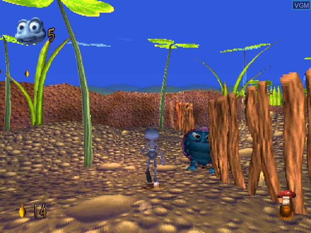 In-game screen of the game Bug's Life, A on Sony Playstation