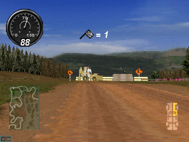 In-game screen of the game Dukes of Hazzard II, The - Daisy Dukes It Out on Sony Playstation
