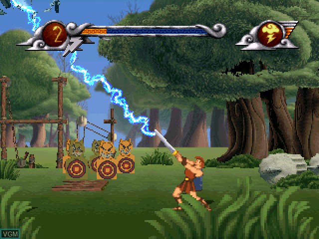 In-game screen of the game Hercules Action Game on Sony Playstation