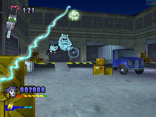 In-game screen of the game Extreme Ghostbusters - The Ultimate Invasion on Sony Playstation