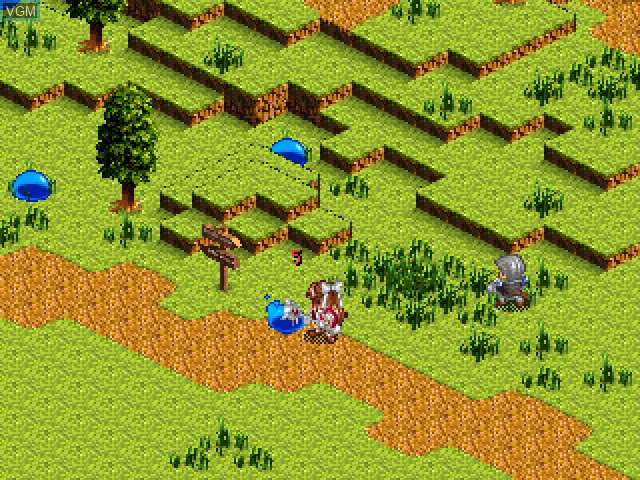 In-game screen of the game Farland Saga - Toki no Michishirube on Sony Playstation