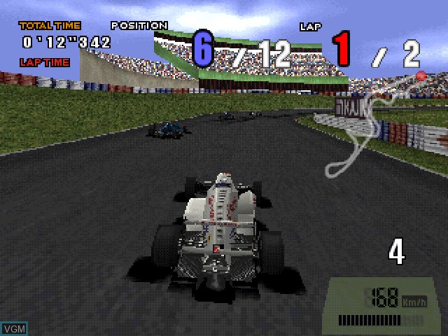In-game screen of the game Formula Nippon on Sony Playstation