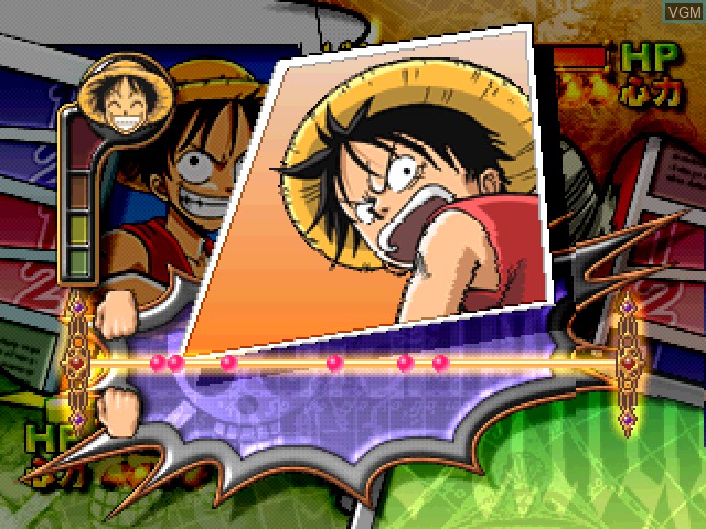 In-game screen of the game One Piece - Oceans of Dreams! on Sony Playstation