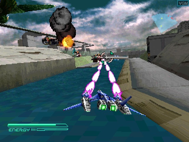 In-game screen of the game Gamera 2000 on Sony Playstation