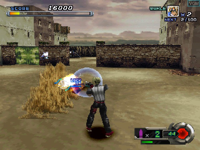 In-game screen of the game Gungage on Sony Playstation
