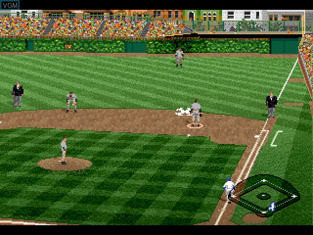 In-game screen of the game HardBall 5 on Sony Playstation