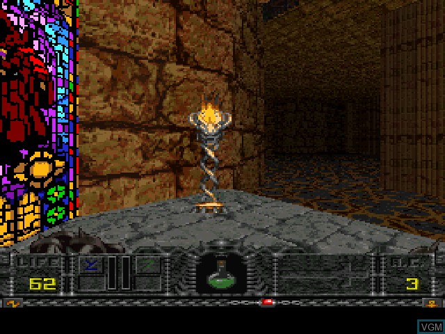 In-game screen of the game Hexen - Beyond Heretic on Sony Playstation