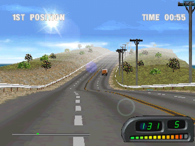In-game screen of the game Hooters Road Trip on Sony Playstation