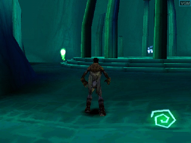 In-game screen of the game Legacy of Kain - Soul Reaver on Sony Playstation