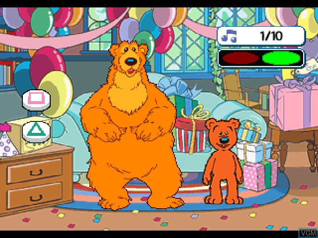 In-game screen of the game Jim Henson's Bear in the Big Blue House on Sony Playstation
