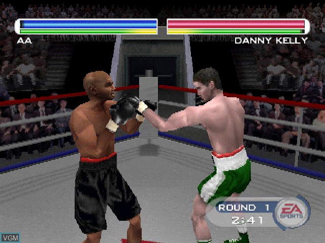 In-game screen of the game Knockout Kings 2001 on Sony Playstation