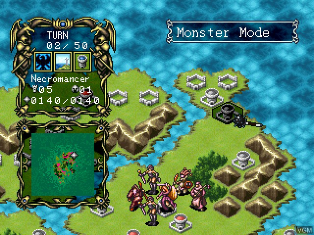 In-game screen of the game Master of Monsters - Disciples of Gaia on Sony Playstation