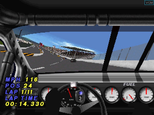 In-game screen of the game NASCAR 99 - Legacy on Sony Playstation