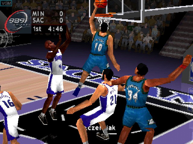 In-game screen of the game NBA ShootOut 2004 on Sony Playstation