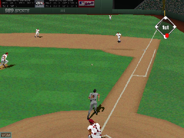 In-game screen of the game MLB 2004 on Sony Playstation