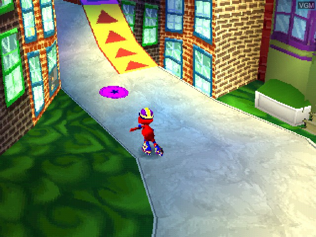 In-game screen of the game Sesame Street Sports on Sony Playstation