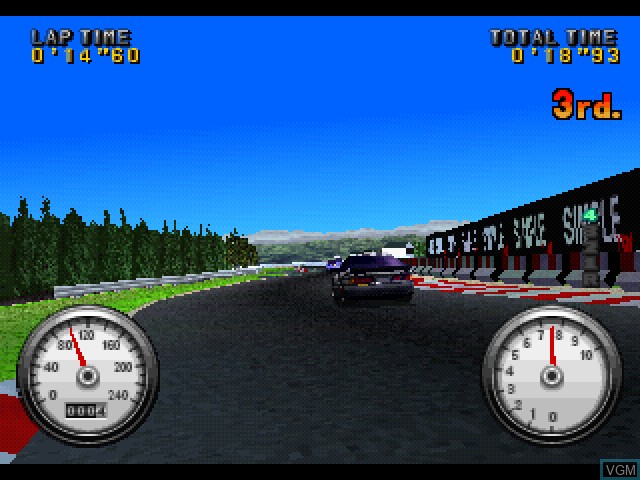In-game screen of the game Simple 1500 Series Vol. 13 - The Race on Sony Playstation