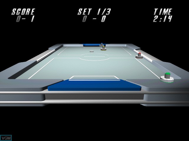 In-game screen of the game Simple 1500 Series Vol. 60 - The Table Hockey on Sony Playstation