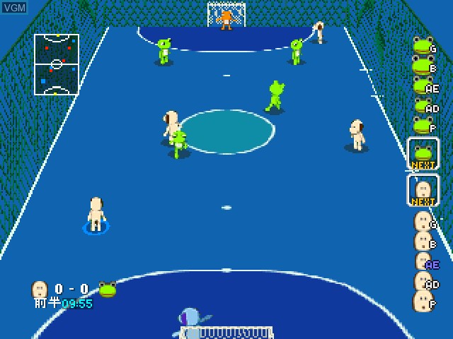 In-game screen of the game Simple 1500 Series Vol. 98 - The Futsal on Sony Playstation