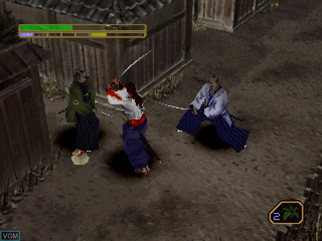 In-game screen of the game Soul of the Samurai on Sony Playstation